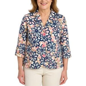 Requirements Bright Floral Button Down Blazer - Size Small